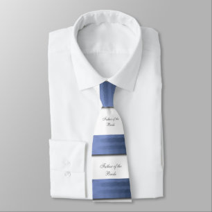Cravate Élégant, ruban satin bleu, père de la mariée
