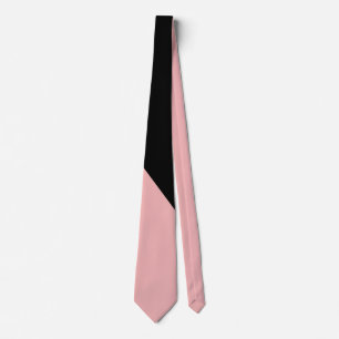 Cravate Élégant Tendance Rose Noir Chic