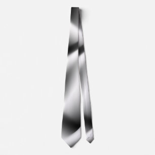 Cravate Elégant Zèbre Abstrait noir et blanc
