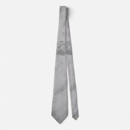 Cravate élégante à motif marbre gris