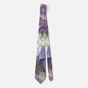 Cravate Elégante aquarelle bleu violet poussiéreuse