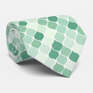 Cravate élégante avec Motif de menthe subtile