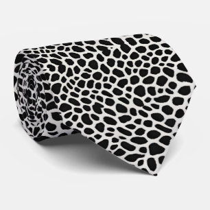Cravate Elégante collection populaire de luxe Leopard blan