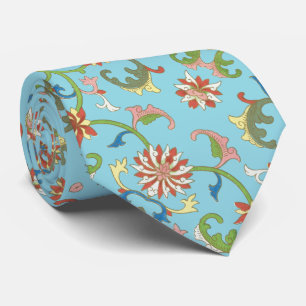 Cravate Elégante culture chinoise vintage florale asiatiqu