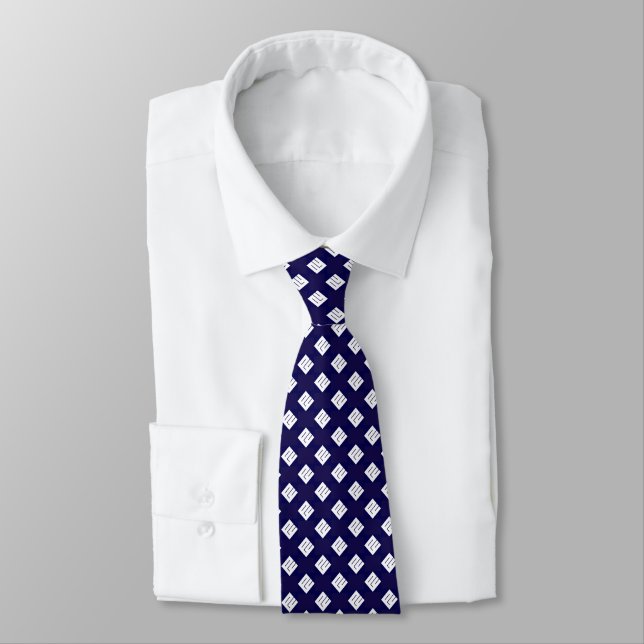 cravate élégante formelle blanche de bleu royal de (Attaché)