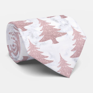 Cravate Elégante Parties scintillant Rose or & Marble Arb
