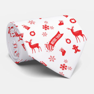 Cravate Éléments de Noël