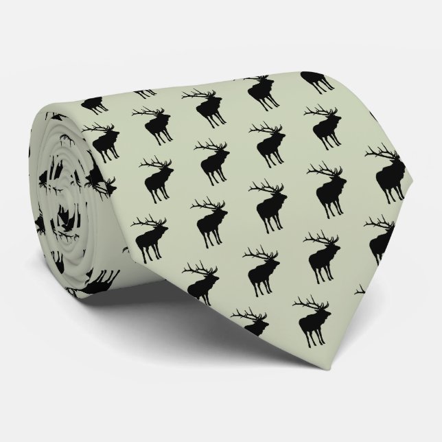 Cravate Elk avec rack (Roulé)