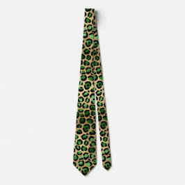 Cravate Emerald et Gold Safari Series Design 8