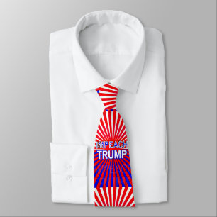 Cravate Empêchez Trump, Poster rouge, blanc et bleu