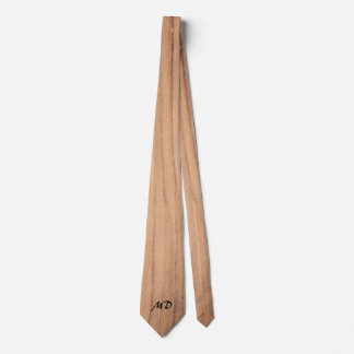 Cravate en bois légère de monogramme