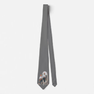 Cravate Enfant Vintage, Garçon Pirate, Chien, Miroir, Bouc