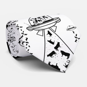 Cravate Enlèvement de vache Alien