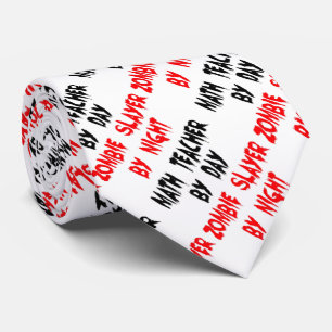 Cravate Enseignant en mathématiques Zombie