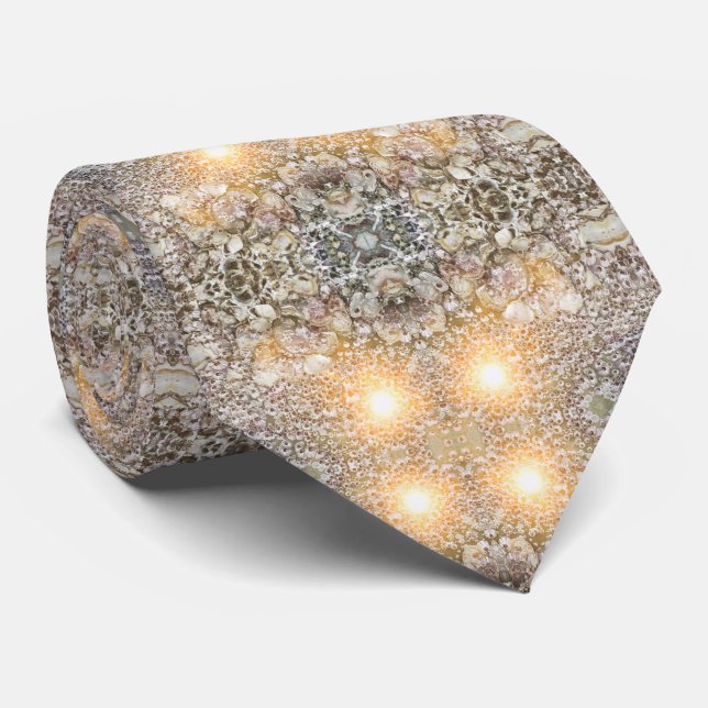 Cravate ensoleillée jaune et grise, style subtil (Roulé)