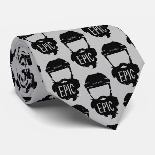 Cravate Epic Hockey Playoff Beard Grey