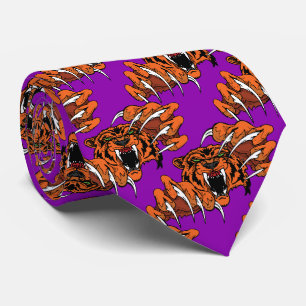 Cravate Équipe de Tiger Mascotte Football Basketball Neckt