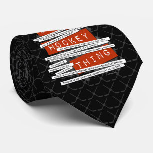 Cravate Étang de hockey