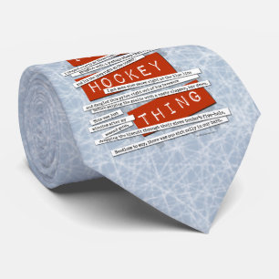 Cravate Étang de hockey