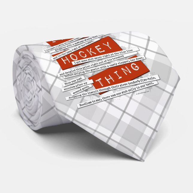 Cravate Étang de hockey (Roulé)