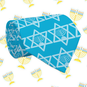Cravate Étoile de David Menorah