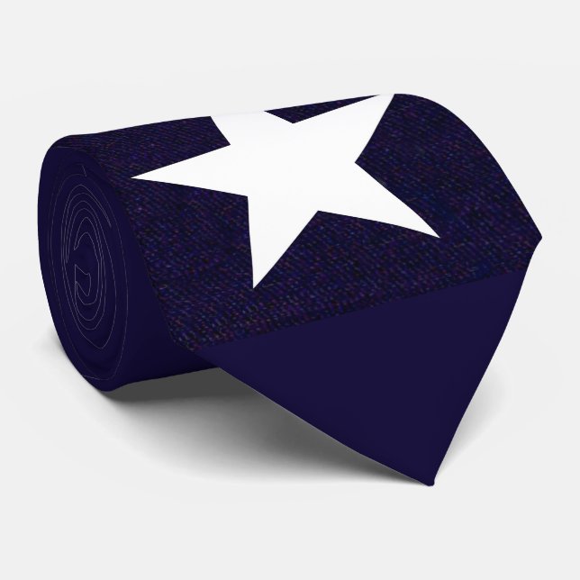 Cravate Étoile solitaire du Texas (Roulé)