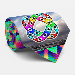 Cravate Étoile verte UFO