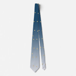 Cravate Étoiles bleues d'or d'Ombre