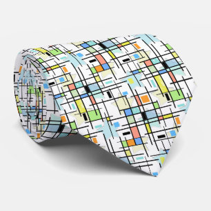 Cravate Étoiles sur un arrière - plan à damiers.