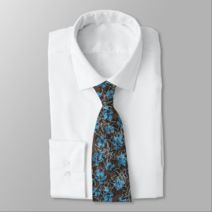 Cravate Étuis Duo Camo Floral Hawaïen Hibiscus de Wailea