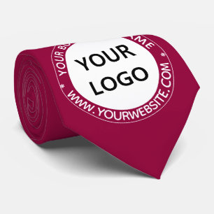 Cravate Exemple de logo d'entreprise personnalisé et de Cr