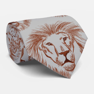Cravate face de lion