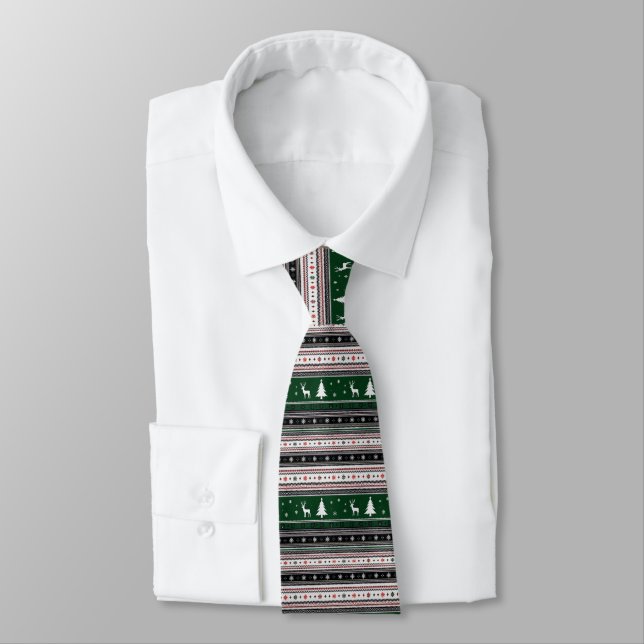 Cravate Fair Isle Holiday Knit (Attaché)
