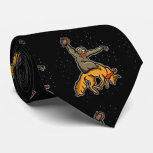 Cravate Fantastique Sloth Roulant Un Renard