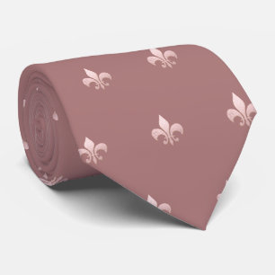 Cravate Faux Rose Gold Fleur de lis do-it-yourself Dusty R