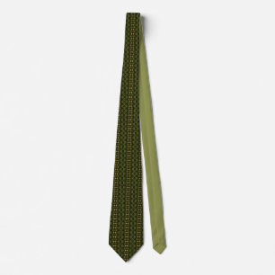 Cravate Faux Snakeskin Vert foncé Abstrait