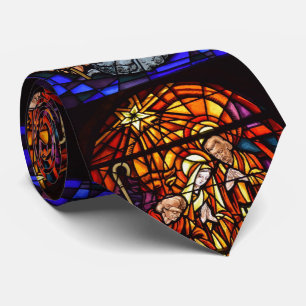 Cravate Fenêtre en verre tendu Nativité Cadeau pour papa