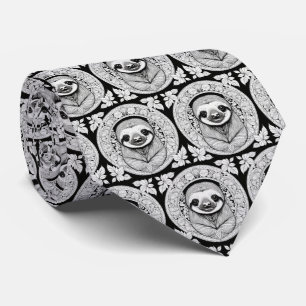 Cravate Fentes noires et blanches