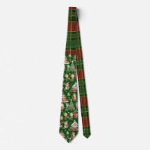 Festif Rouge Vert Tartan Elfes de Noël Père Noël