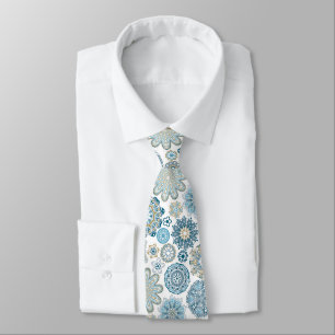 Cravate Festin Chic Hiver Mandala Flakes Motif