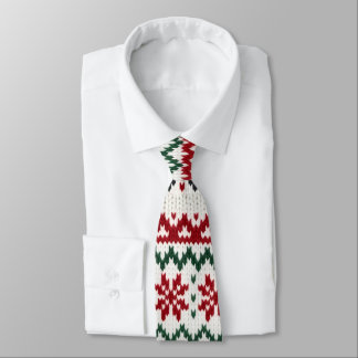 Cravate Festive Nordic Knit Christmas Tie