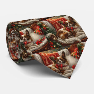 Cravate Fête de Noël de chien de Papillon