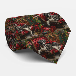 Cravate Fête de Noël du chien Danse
