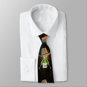 Cravate Feu d'artifice Western Cowboy Casquette Champagne 