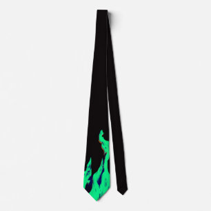 Cravate Feu vert - Grünes Feuer - Flamme Flamme Flames K
