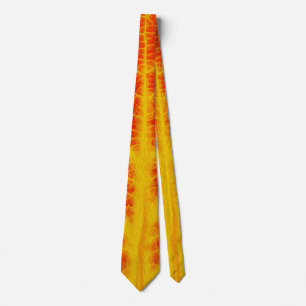 Cravate Feuille d'Aspen rouge et jaune #10