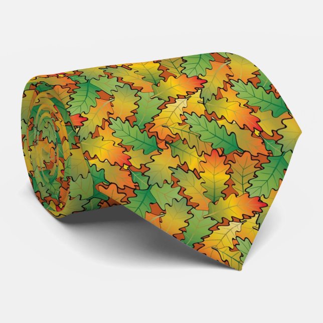 Cravate Feuille de chêne d'OPUS (Roulé)