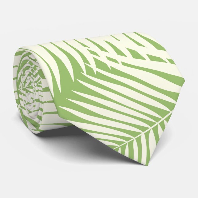 Cravate Feuille de Hawaïen de paumes de Kona (Roulé)