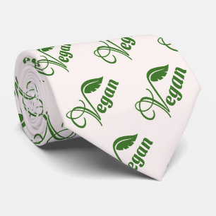 Cravate Feuille de logo Vegan