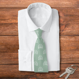 Cravate Figarations Monoline Emerald Green Figaro Car